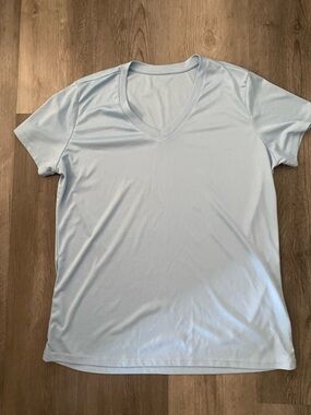 Light Blue V-Neck Tee